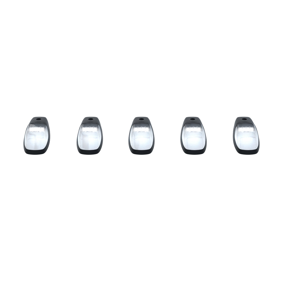 Dodge RAM HD 2500/3500 19-24 5-Piece Cab Roof Light Set LED Clear Lens in White (Fresh Install Only)