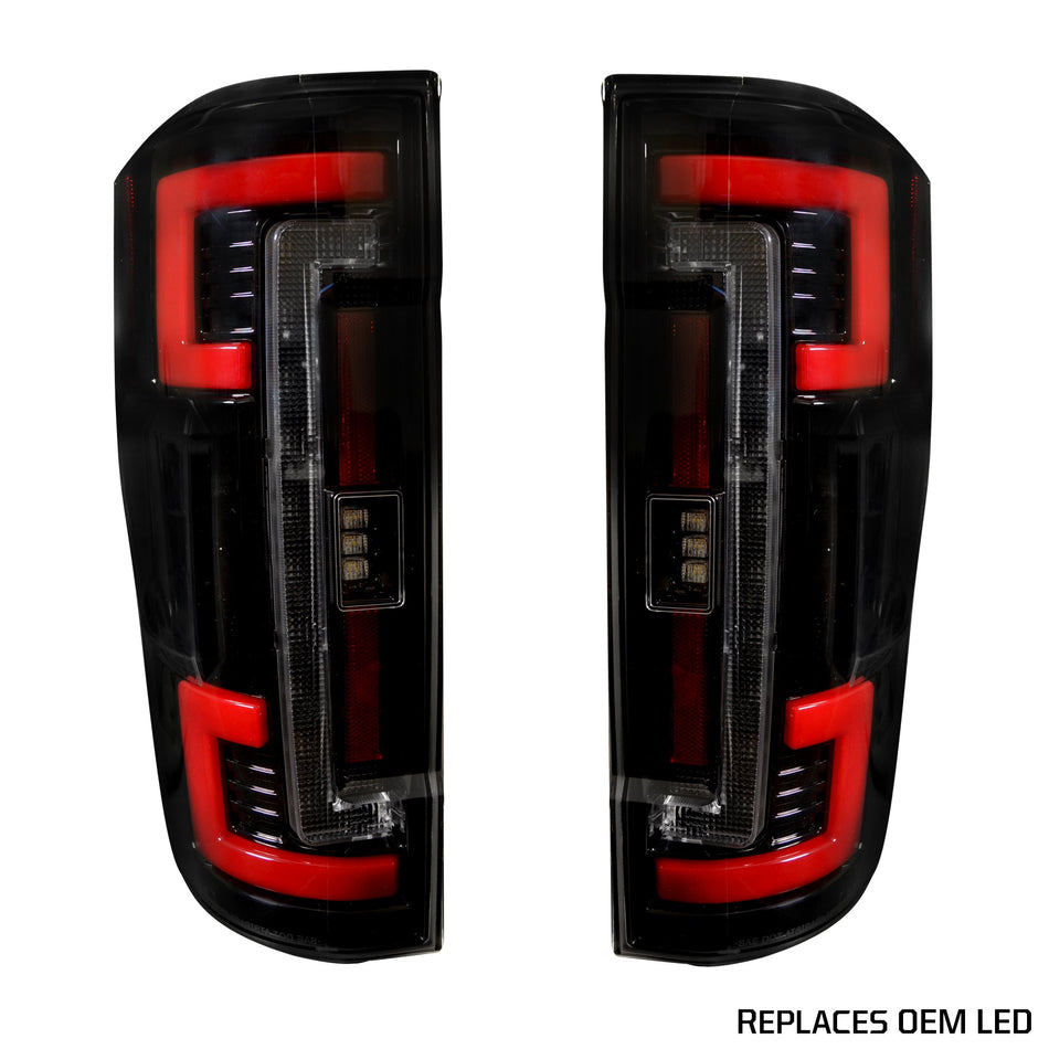 Ford Super Duty 20-22 (Replaces OEM LED) Tail Lights OLED in Smoked